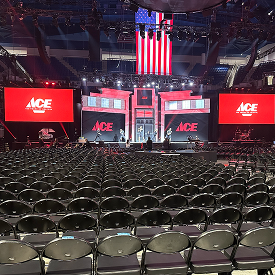 Multiscreens in stadium