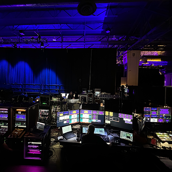 Back of house in video village