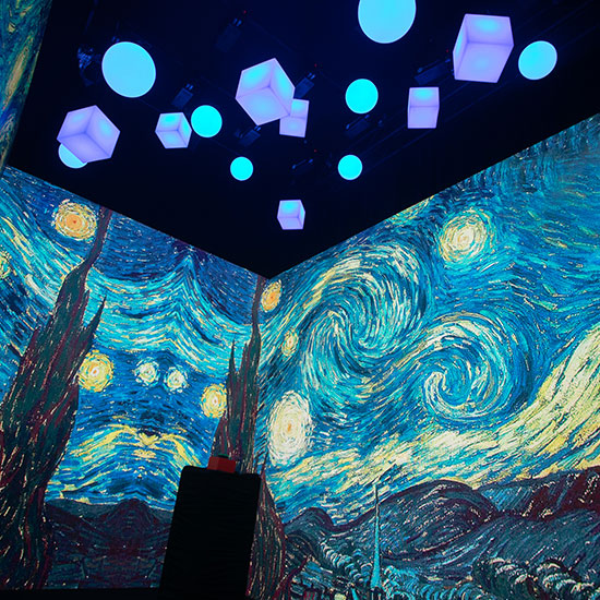Interactive LED room Van Gogh