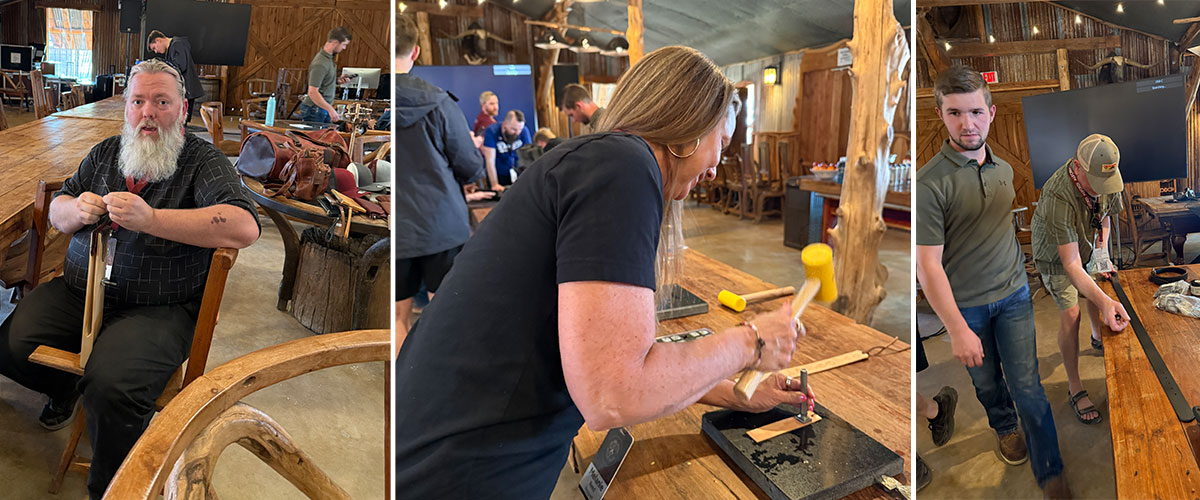 Group crafting with leather