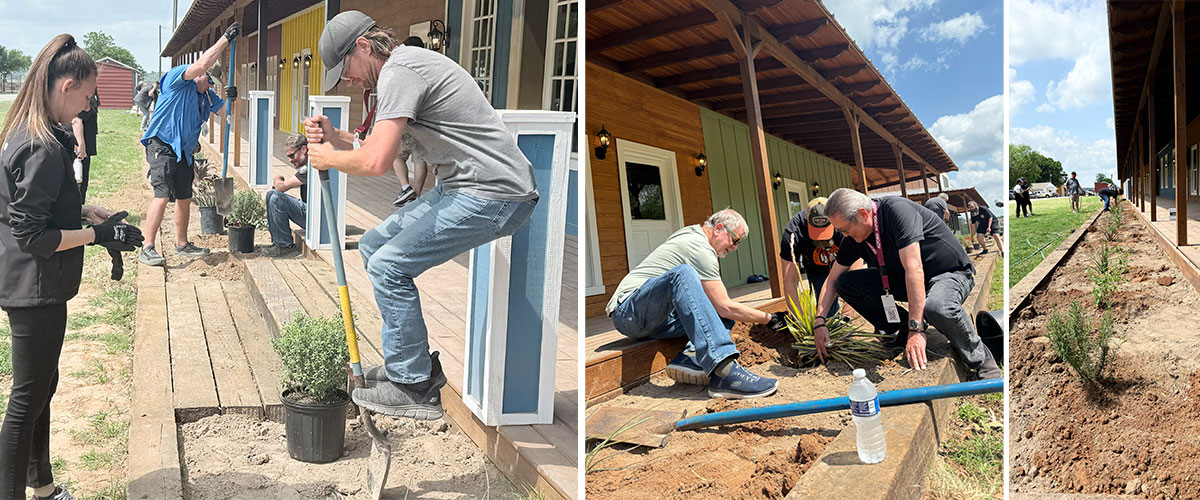 our group giving back to the land and planting some tree 