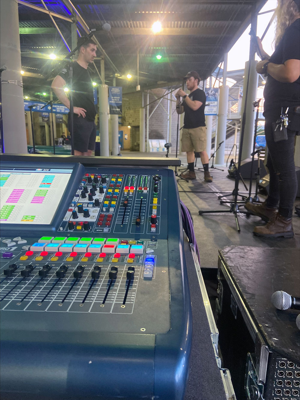 Damaged gear boxes spilling from the inside of a truck